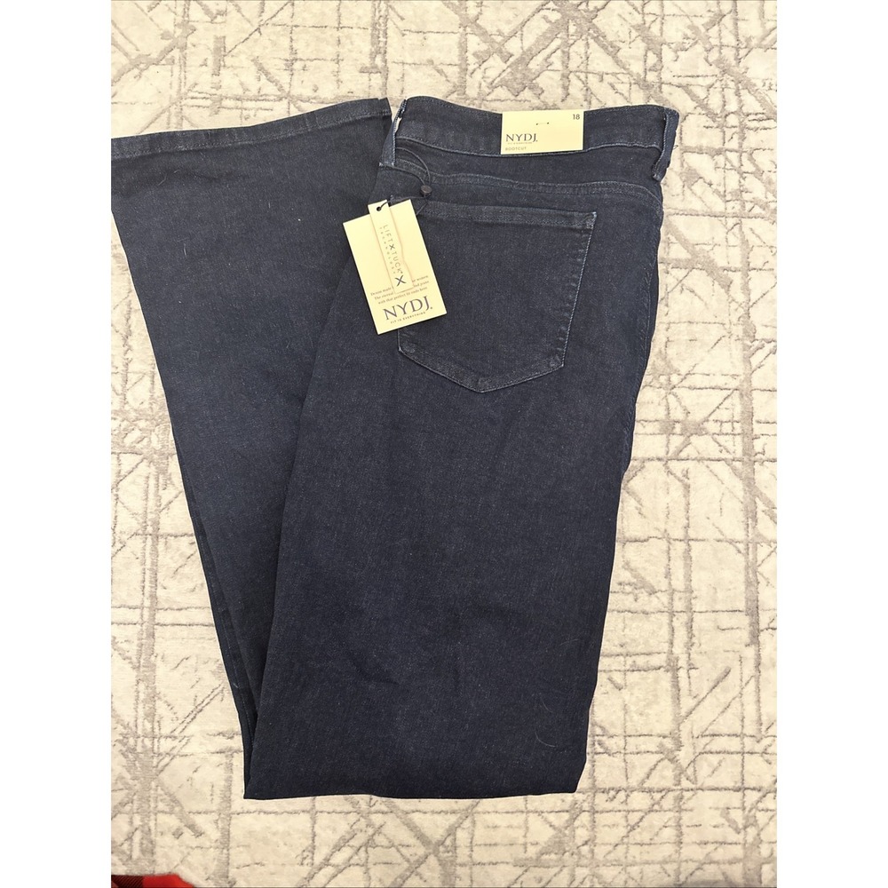 NYDJ Women's‎ Barbara Bootcut Jeans Solid Rinse Lift X Tuck Plus Size 18 NWT - Picture 6 of 7